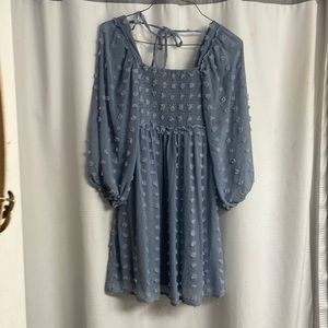 Pinkblush blue maternity dress.